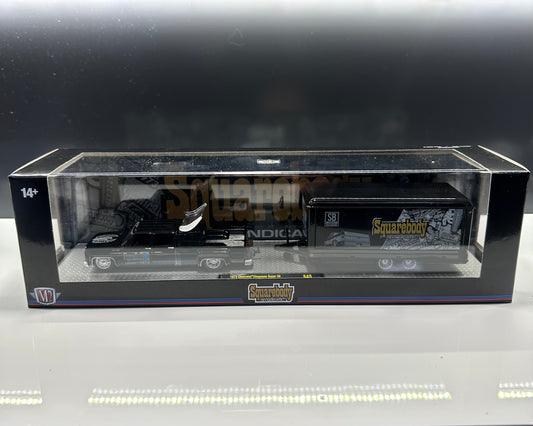 M2 Auto Haulers - Black C30 with Enclosed & Square 1 - Squarebody Syndicate